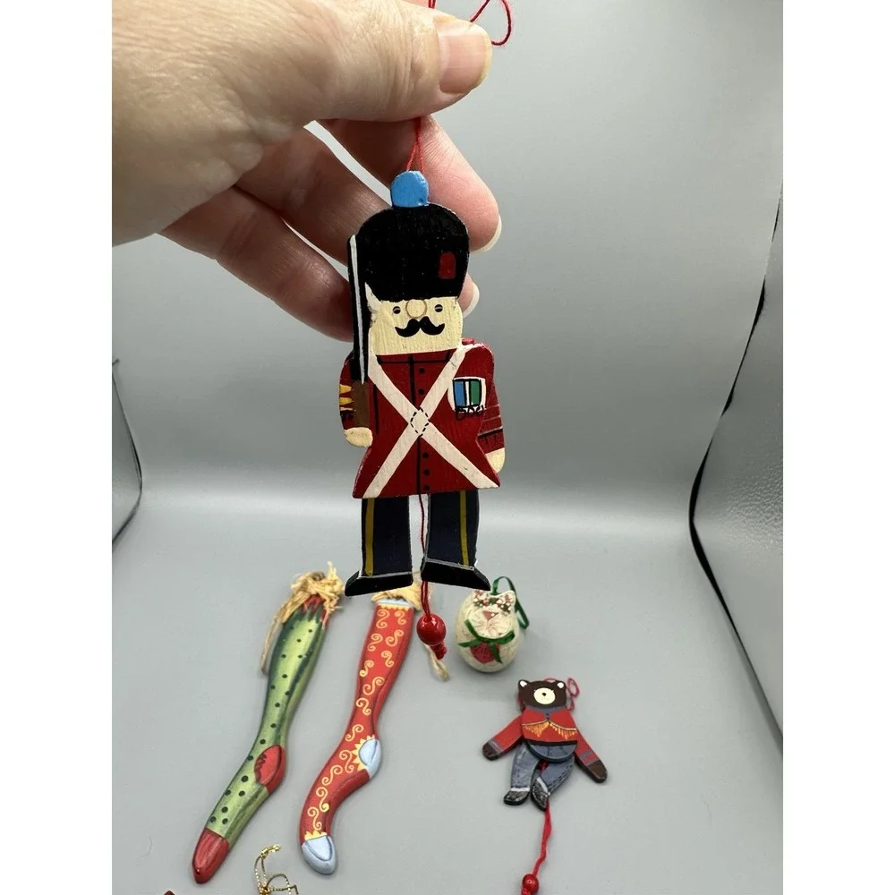 8 Lot Christmas Ornaments That Are Adorable Wood And Resin